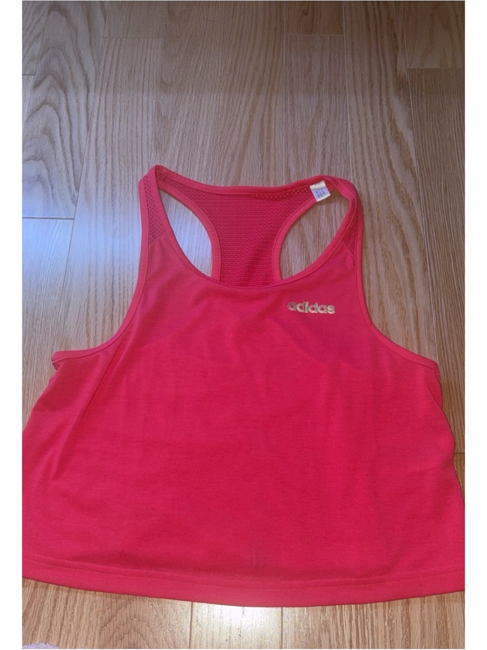 adidas Hot Pink Racerback Crop Tank